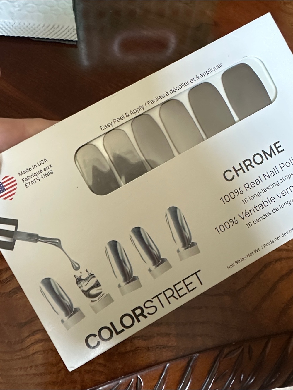 Color Street Total Eclipse Chrome Press-On Nails